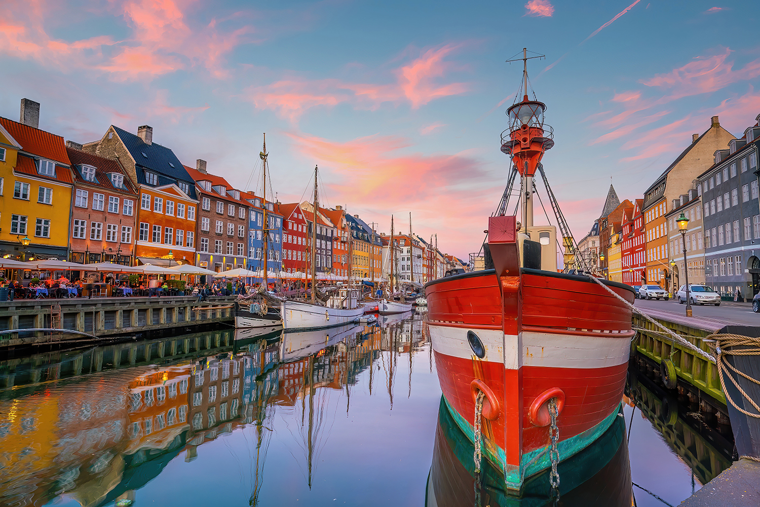 København sentrums skyline, bybildet i Danmark