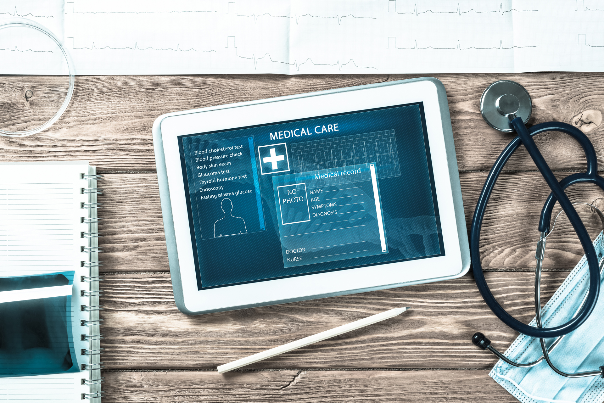 Medical records ipad etc doctors office