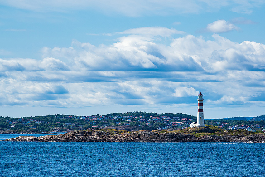 Utsikt til Oksøy Fyr ved Kristiansand i Norge. Foto: Colourbox.com