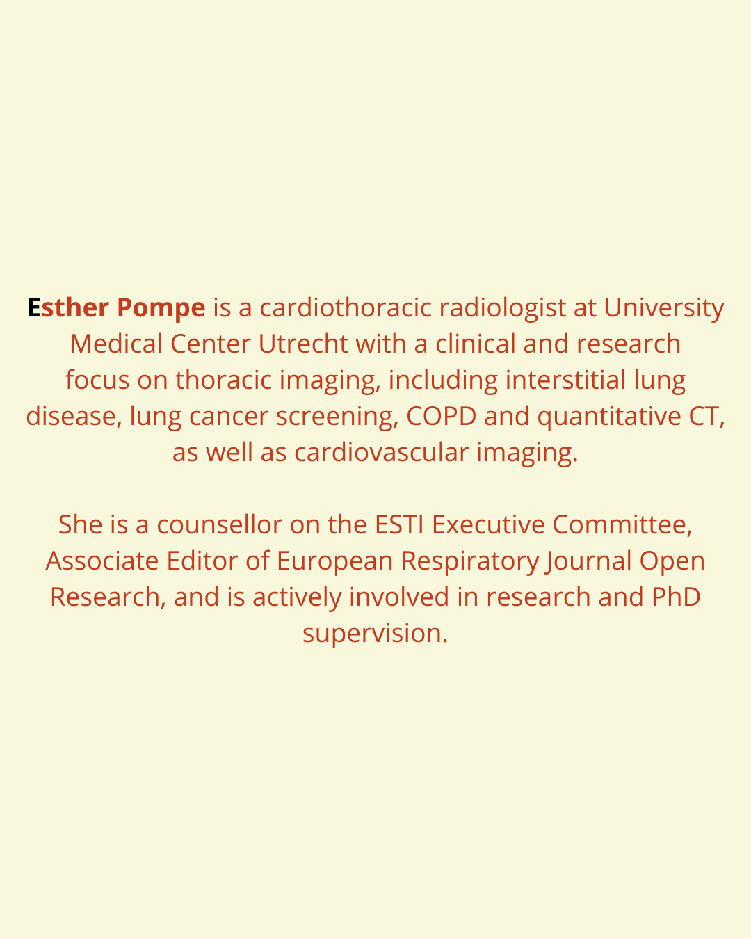 Info Esther Pompe