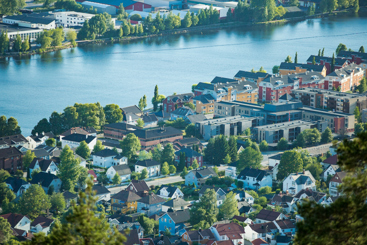 Drammen sentrum. Foto: Istockphoto.com/Suzi Media Production