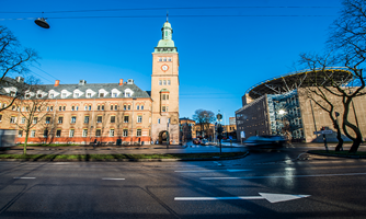 Ullevål sykehus inngangsparti. Foto: Oslo universitetssykehus.