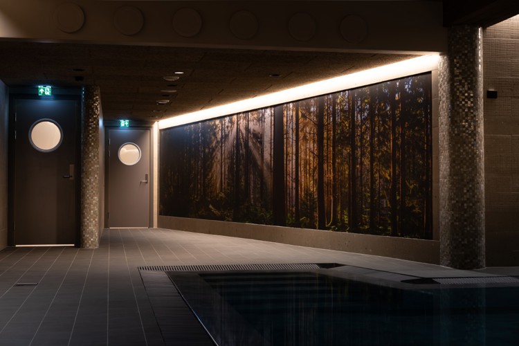 Soria Moria hotell skogvegg. Foto: Soria Moria
