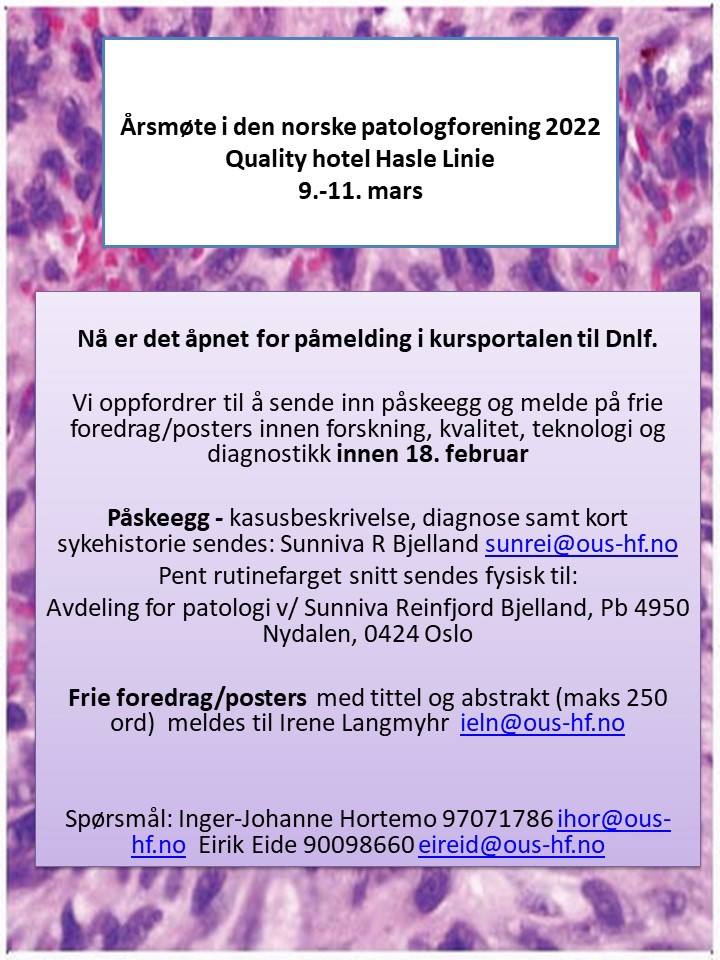 Flyer med informasjon om Årsmøtet i DNP