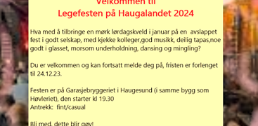 Legefest p&#229; Haugalandet